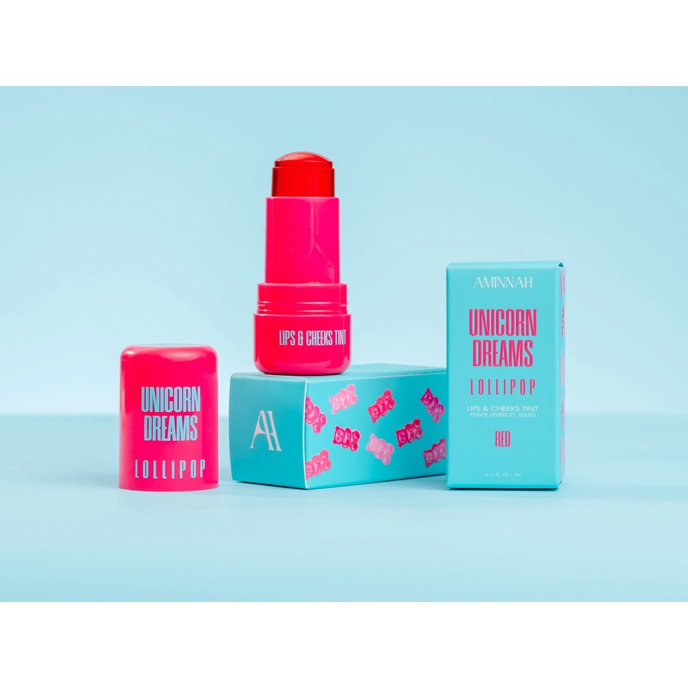 Unicorn Dreams LOLLIPOP - Lips & Cheeks Tint - Red